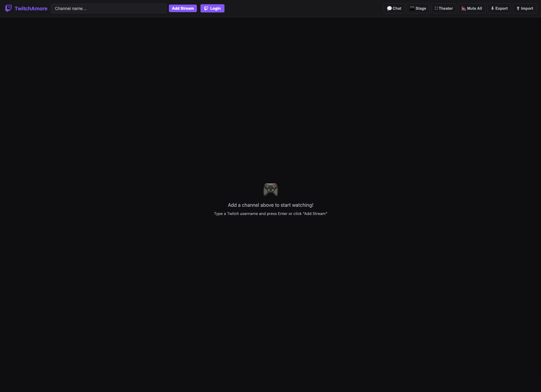 Twitchamore – Multi-Stream-Ansicht mit mehreren aktiven Streams